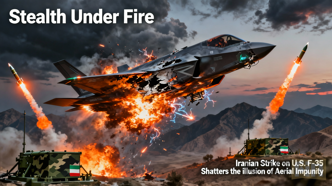 Stealth Under Fire: Iranian Strike on U.S. F-35 Shatters the Illusion of Aerial Impunity