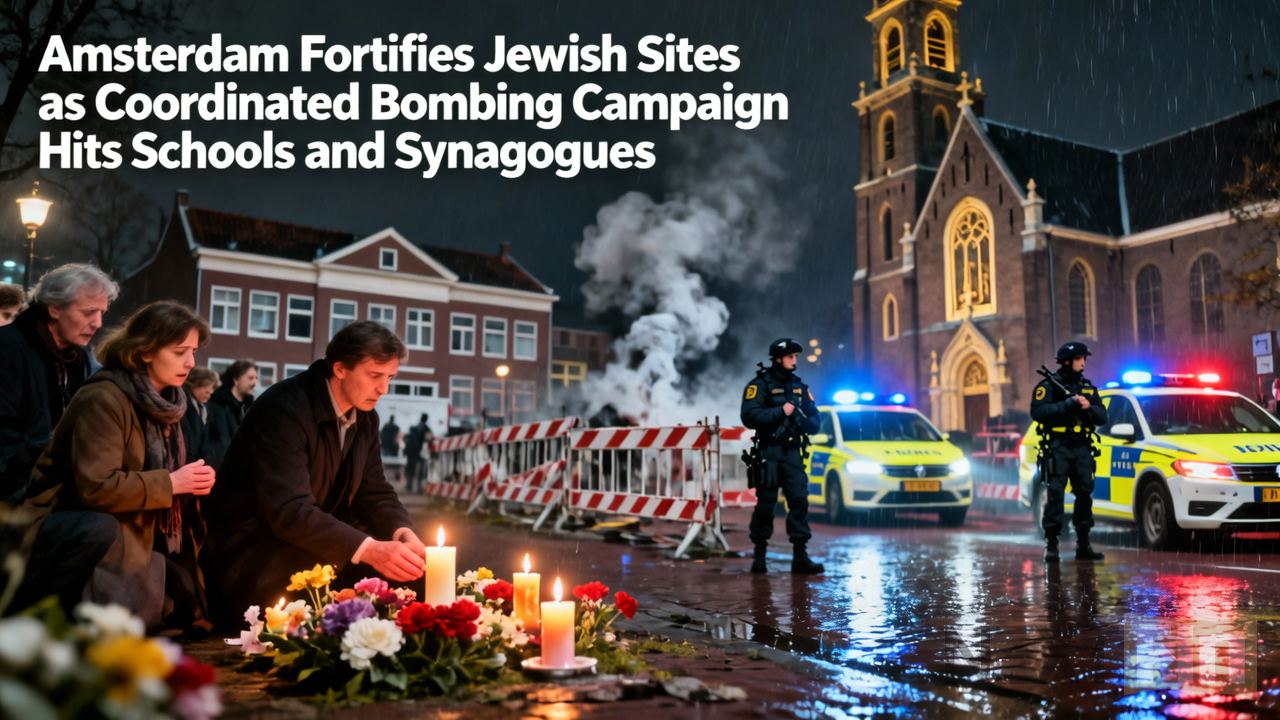 Amsterdam Fortifies Jewish Sites as Coordinated Bombing Campaign Hits Schools and Synagogues