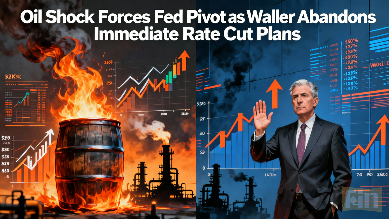 Oil Shock Forces Fed Pivot as Waller Abandons Immediate Rate Cut Plans