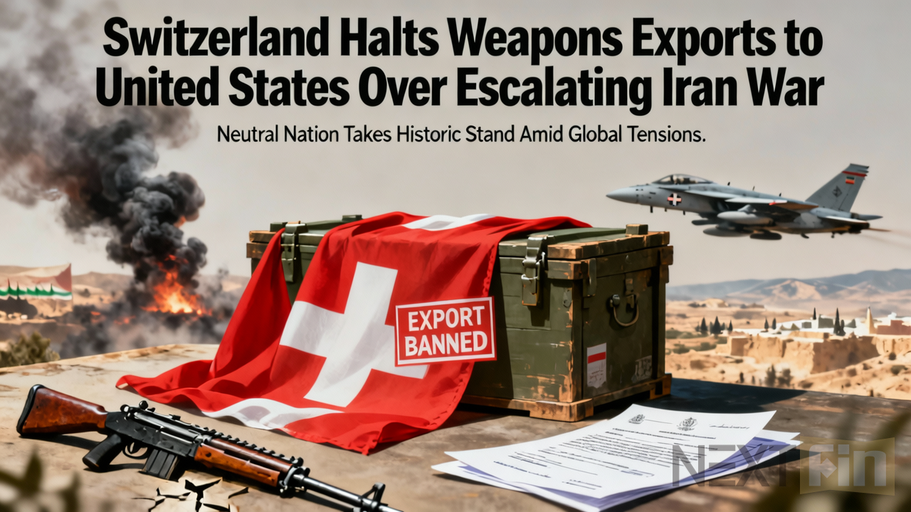 Switzerland Halts Weapons Exports to United States Over Escalating Iran War