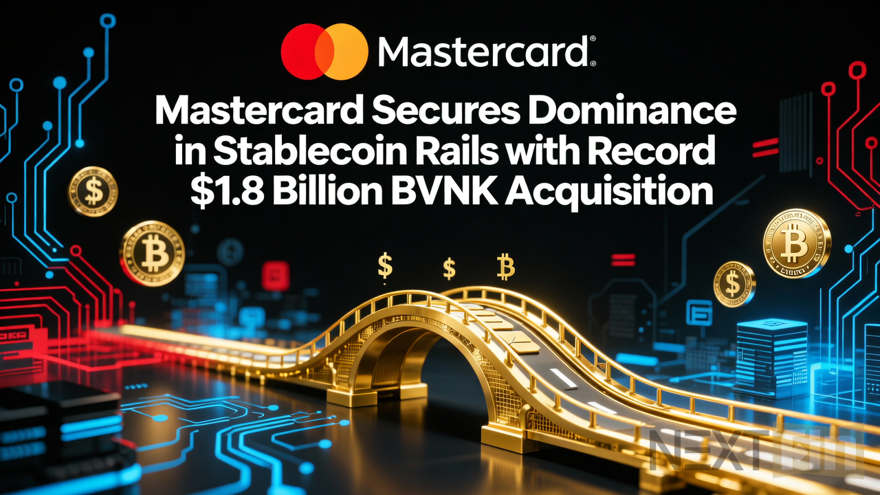 Mastercard Secures Dominance in Stablecoin Rails with Record $1.8 Billion BVNK Acquisition
