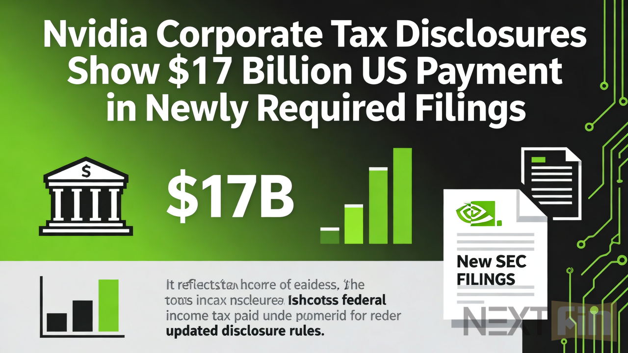Nvidia Corporate Tax Disclosures Show $17 Billion US Payment in Newly Required Filings