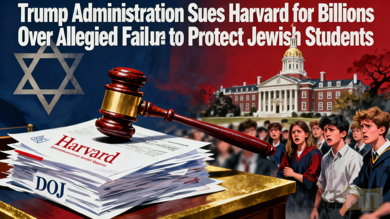 Trump Administration Sues Harvard for Billions Over Alleged Failure to Protect Jewish Students