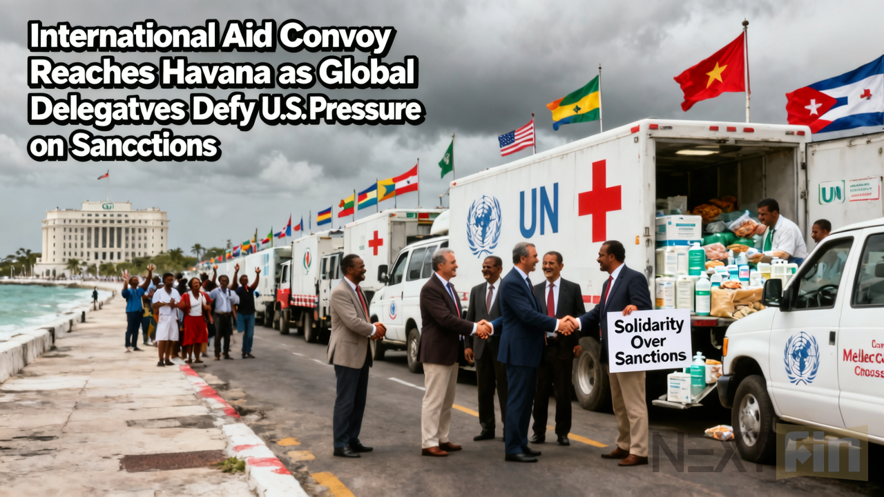 International Aid Convoy Reaches Havana as Global Delegates Defy U.S. Pressure on Cuba