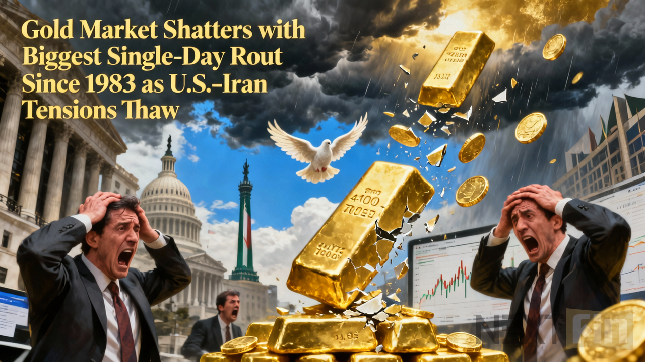 Gold Market Shatters with Biggest Single-Day Rout Since 1983 as U.S.-Iran Tensions Thaw