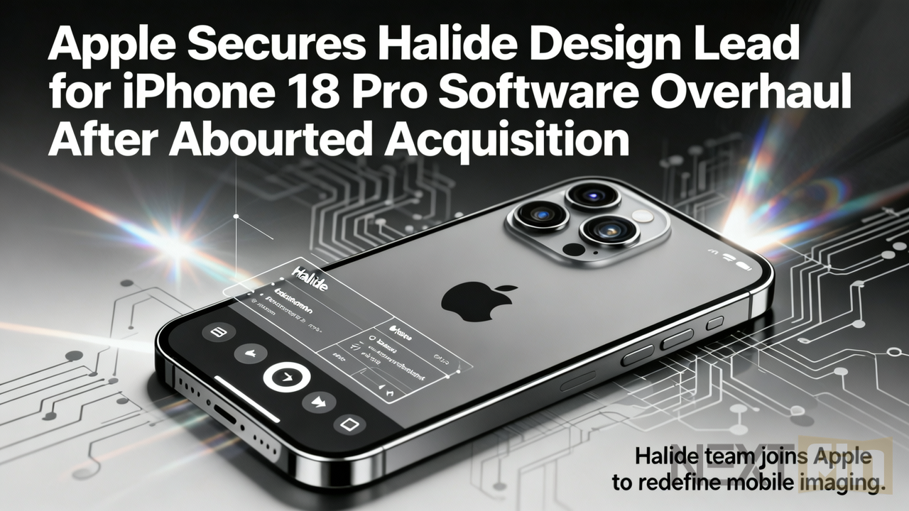 Apple Secures Halide Design Lead for iPhone 18 Pro Software Overhaul After Aborted Acquisition