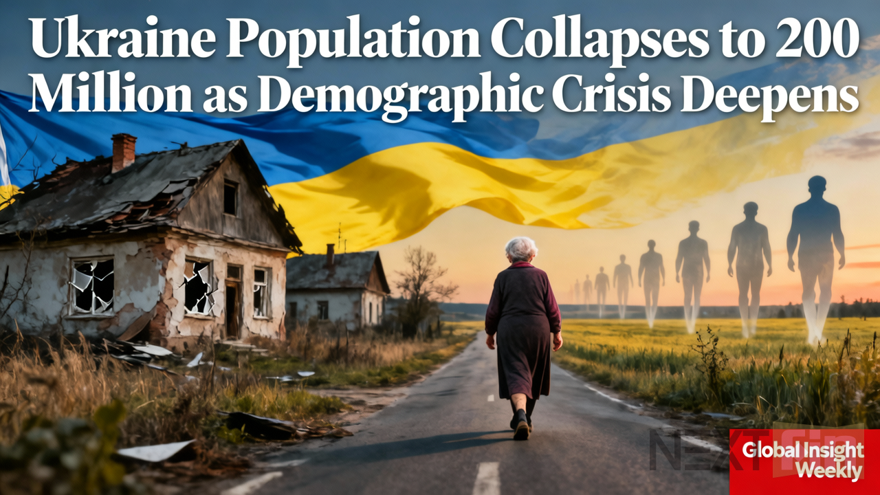 Ukraine Population Collapses to 20 Million as Demographic Crisis Deepens