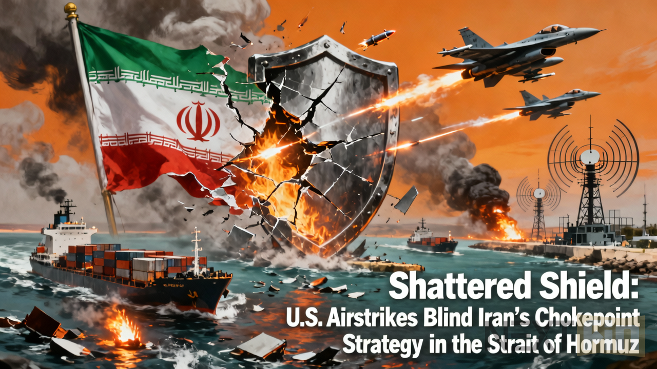 Shattered Shield: U.S. Airstrikes Blind Iran’s Chokepoint Strategy in the Strait of Hormuz