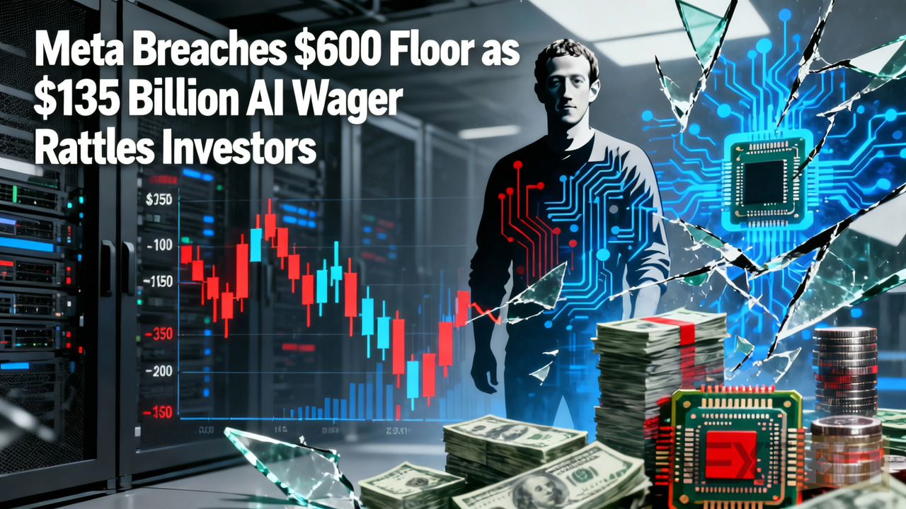 Meta Breaches $600 Floor as $135 Billion AI Wager Rattles Investors