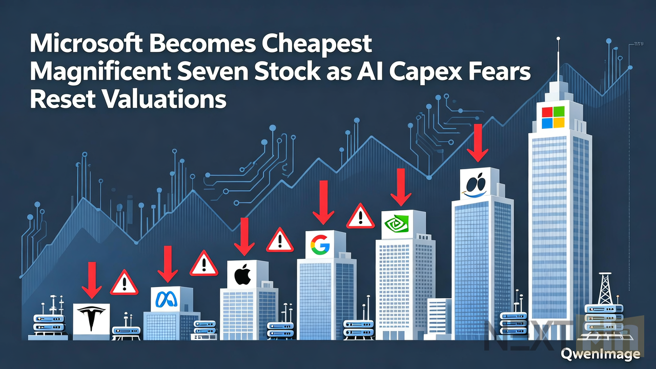 Microsoft Becomes Cheapest Magnificent Seven Stock as AI Capex Fears Reset Valuations