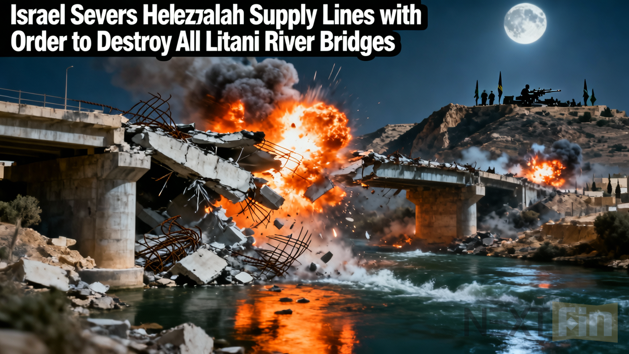 Israel Severs Hezbollah Supply Lines with Order to Destroy All Litani River Bridges