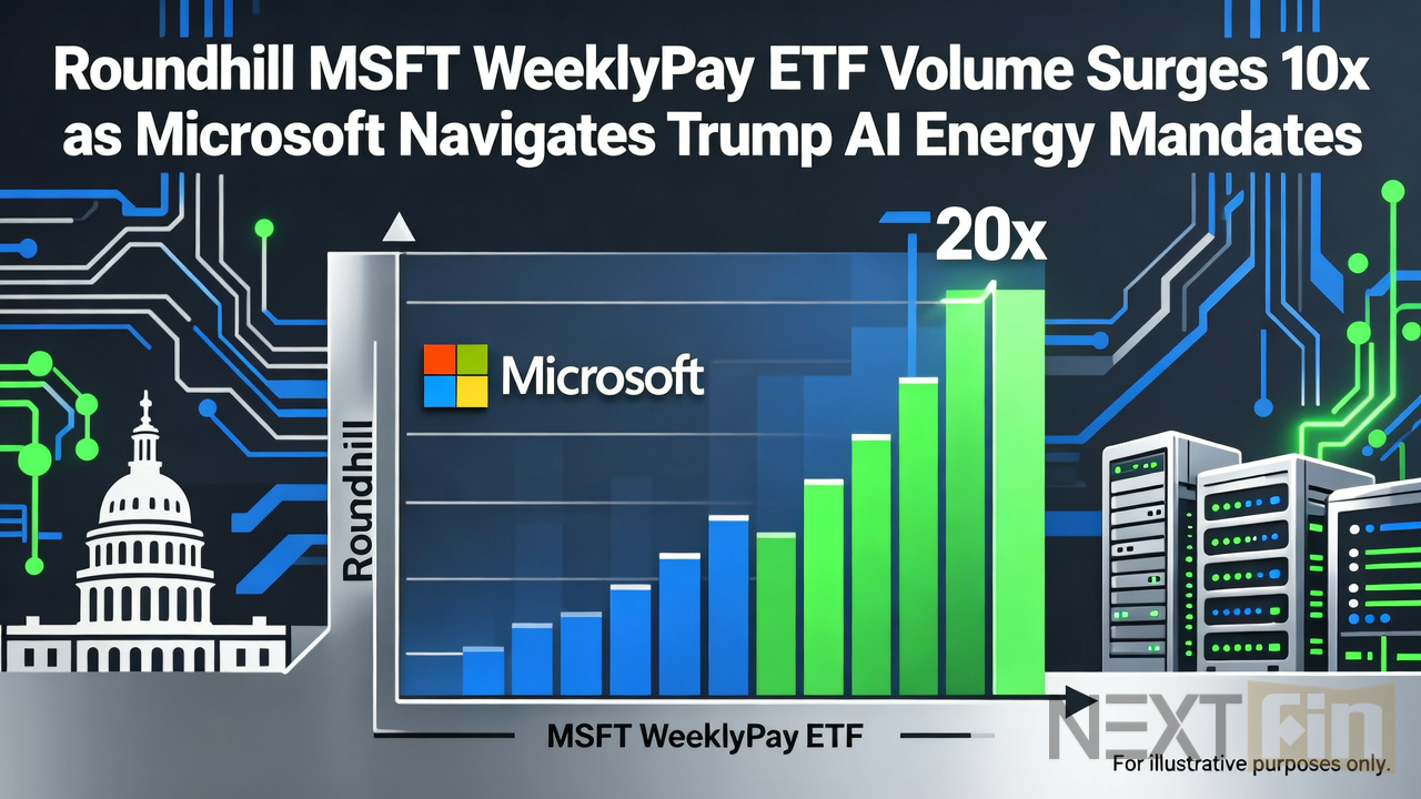 Roundhill MSFT WeeklyPay ETF Volume Surges 20x as Microsoft Navigates Trump AI Energy Mandates