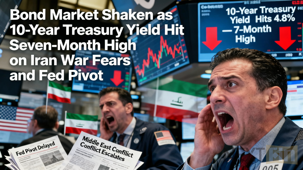 Bond Market Shaken as 10-Year Yields Hit Seven-Month High on Iran War Fears and Fed Pivot