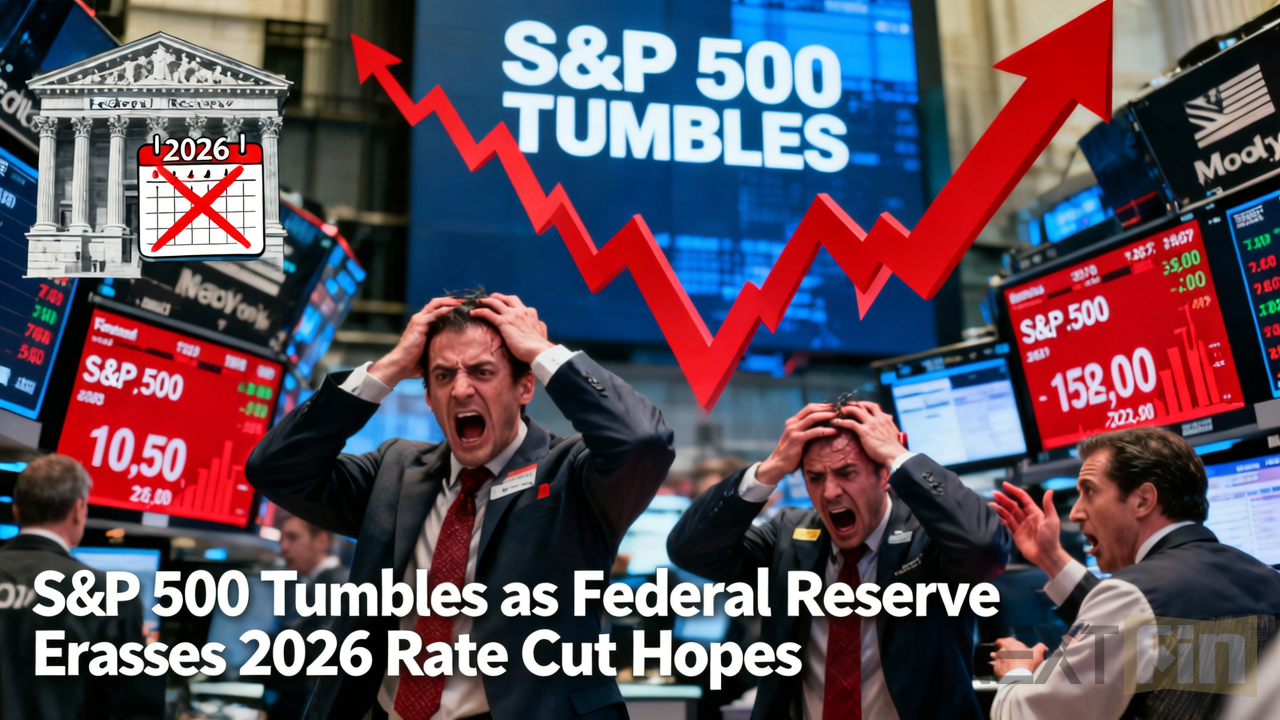 S&P 500 Tumbles as Federal Reserve Erases 2026 Rate Cut Hopes