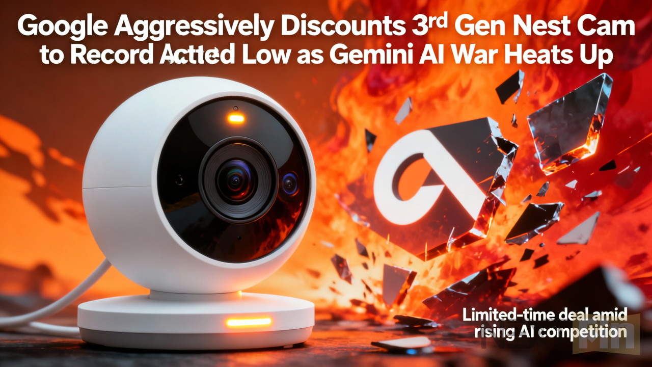 Google Aggressively Discounts 3rd Gen Nest Cam to Record Low as Gemini AI War Heats Up