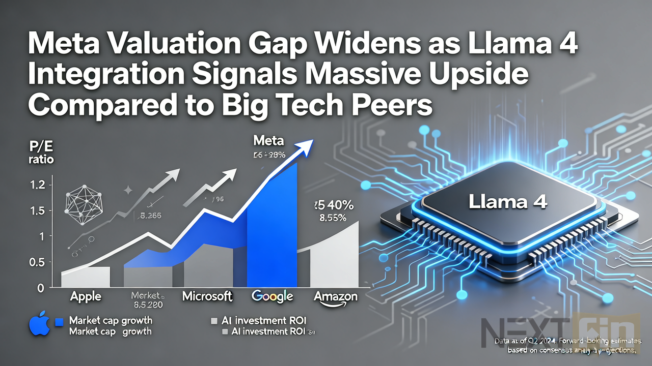 Meta Valuation Gap Widens as Llama 4 Integration Signals Massive Upside Compared to Big Tech Peers