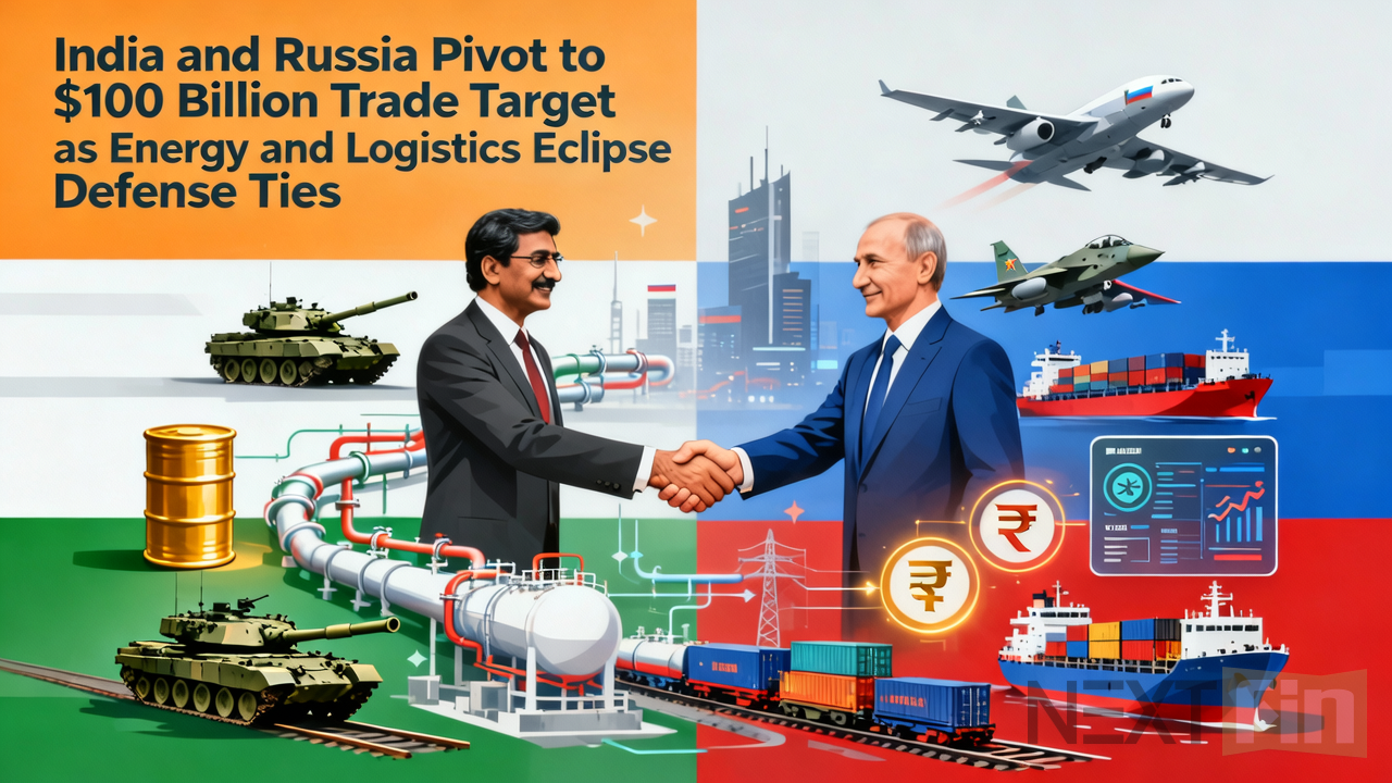 India and Russia Pivot to $100 Billion Trade Target as Energy and Logistics Eclipse Defense Ties
