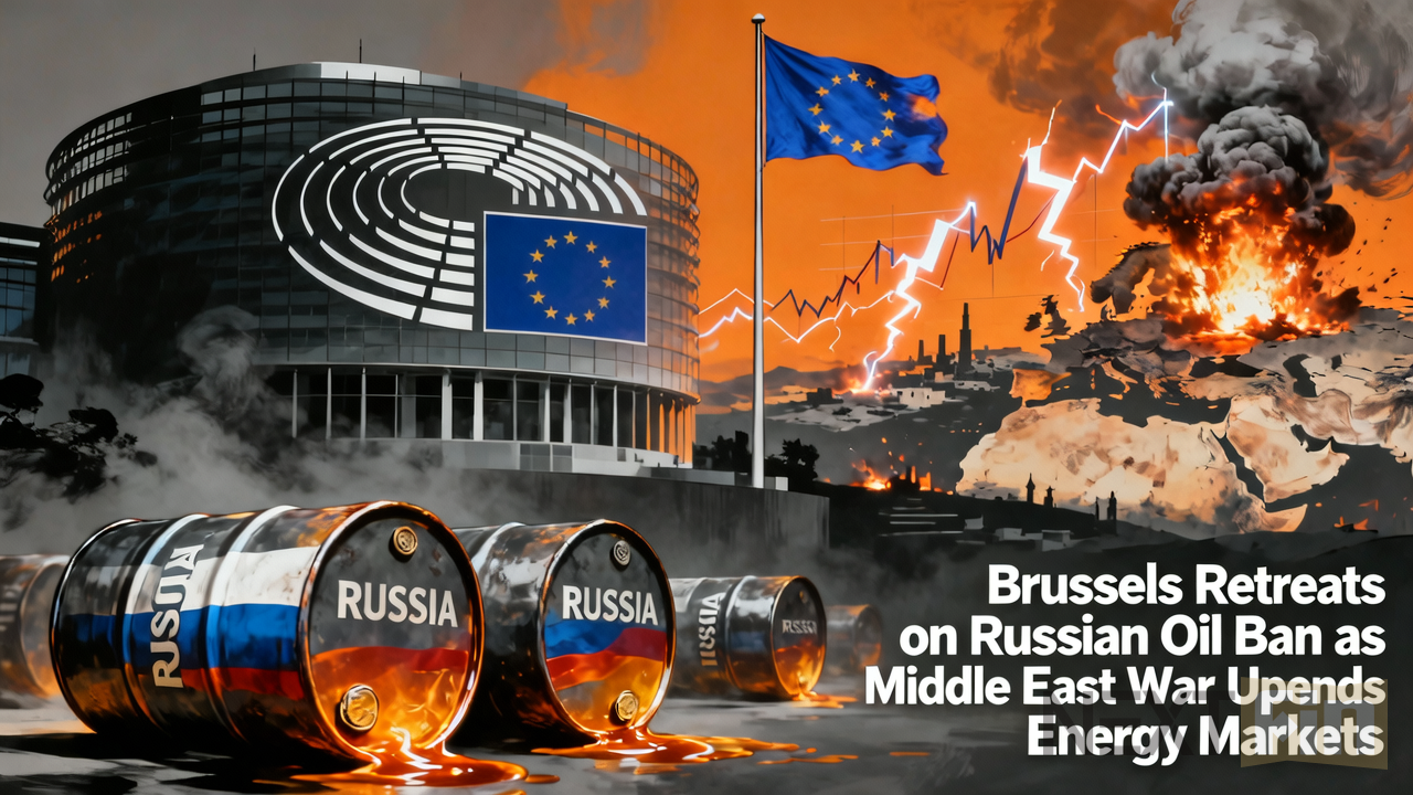 Brussels Retreats on Russian Oil Ban as Middle East War Upends Energy Markets