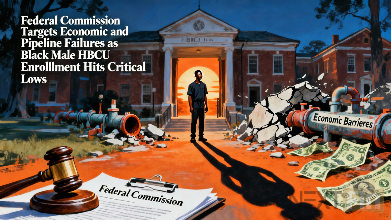 Federal Commission Targets Economic and Pipeline Failures as Black Male HBCU Enrollment Hits Critical Lows