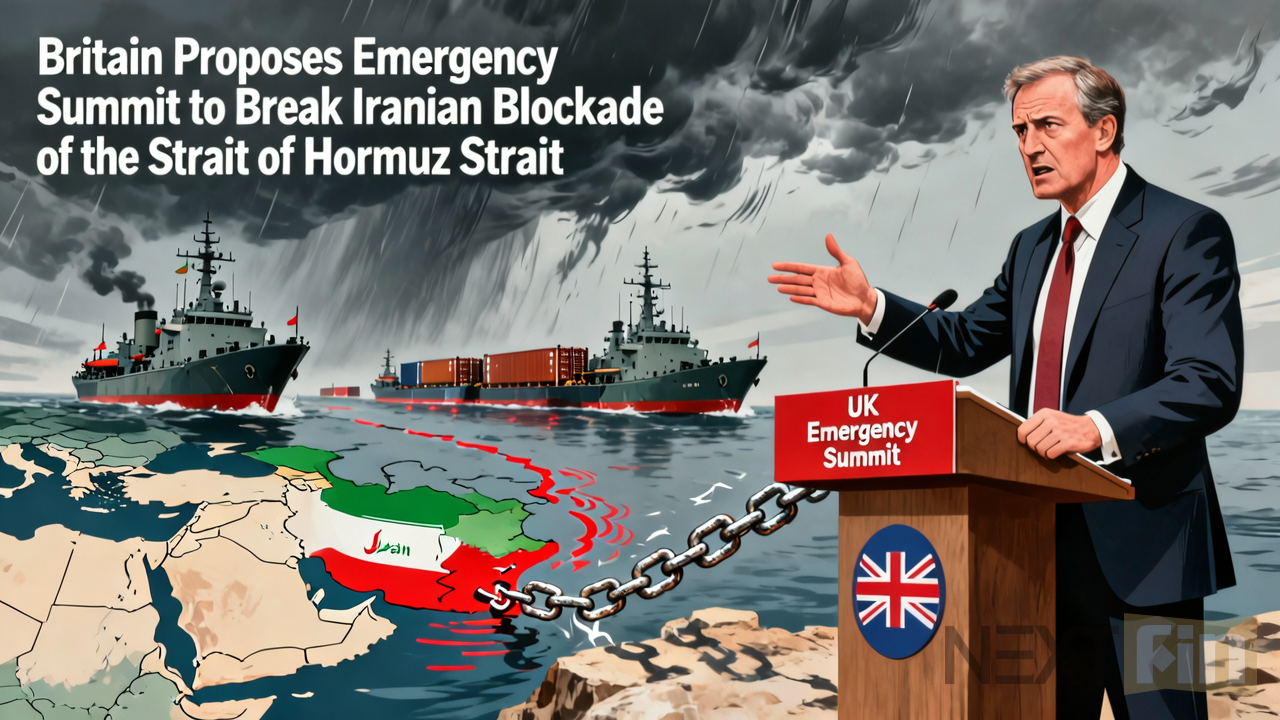 Britain Proposes Emergency Summit to Break Iranian Blockade of Hormuz Strait
