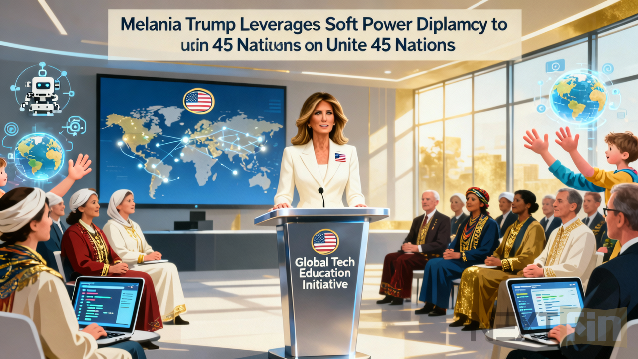 Melania Trump Leverages Soft Power Diplomacy to Unite 45 Nations on Global Tech Education