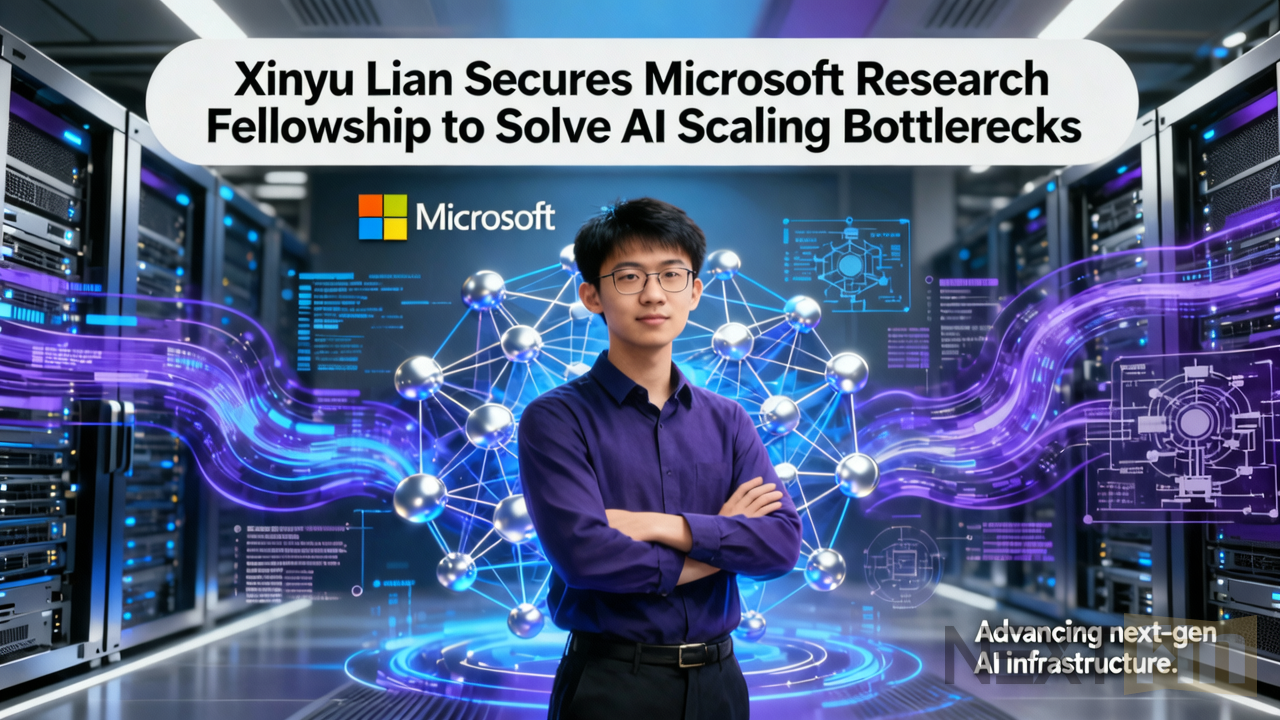 Xinyu Lian Secures Microsoft Research Fellowship to Solve AI Scaling Bottlenecks