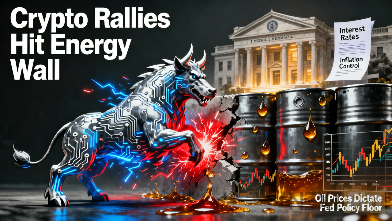 Crypto Rallies Hit Energy Wall as Oil Prices Dictate Fed Policy Floor