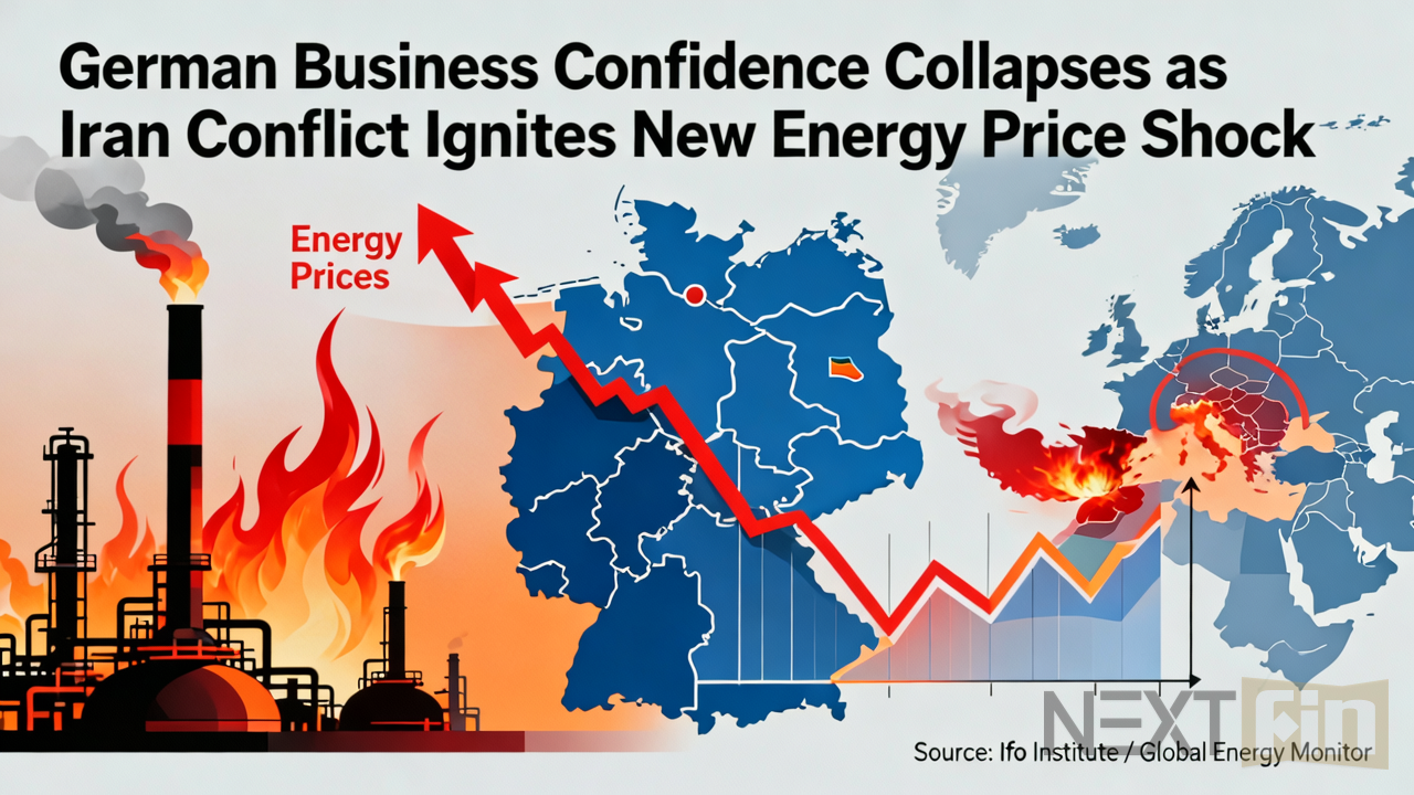 German Business Confidence Collapses as Iran Conflict Ignites New Energy Price Shock