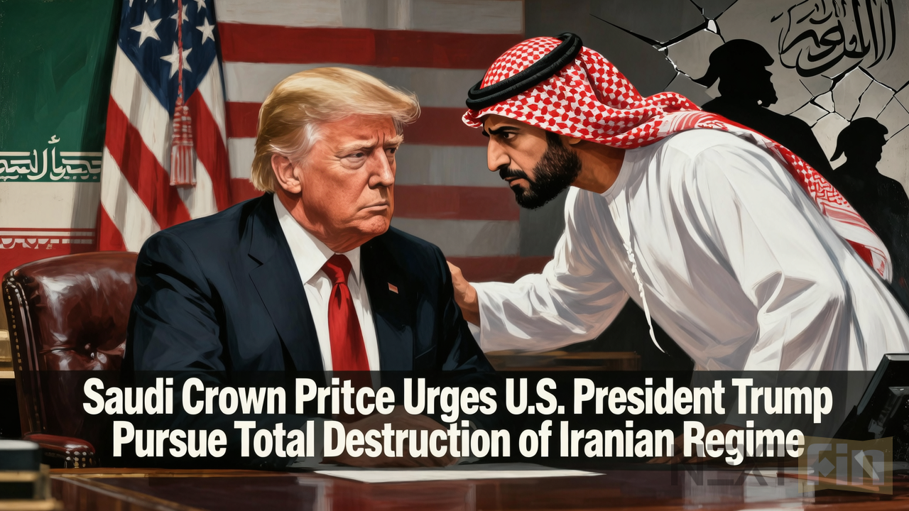 Saudi Crown Prince Urges U.S. President Trump to Pursue Total Destruction of Iranian Regime