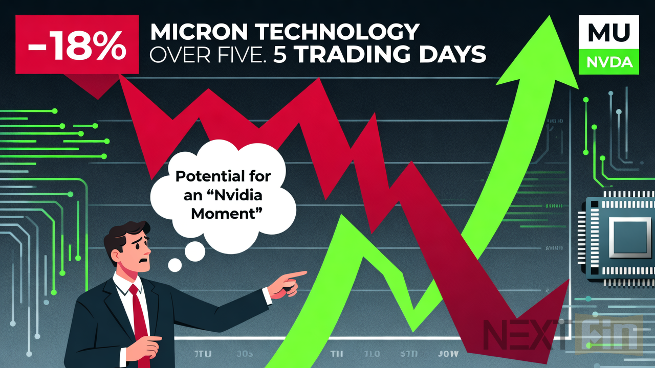 Micron Stock Drops 18% in Five Days; Investor Cites Potential for 'Nvidia Moment'