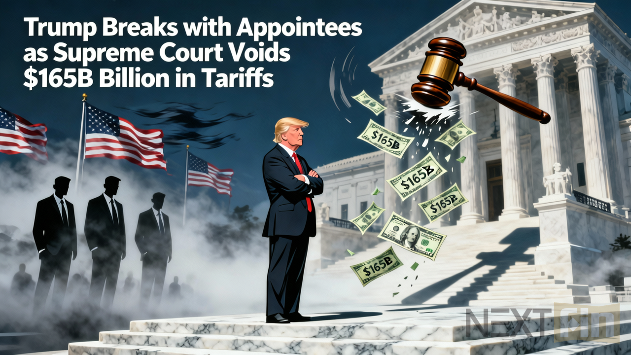 Trump Breaks with Appointees as Supreme Court Voids $165 Billion in Tariffs