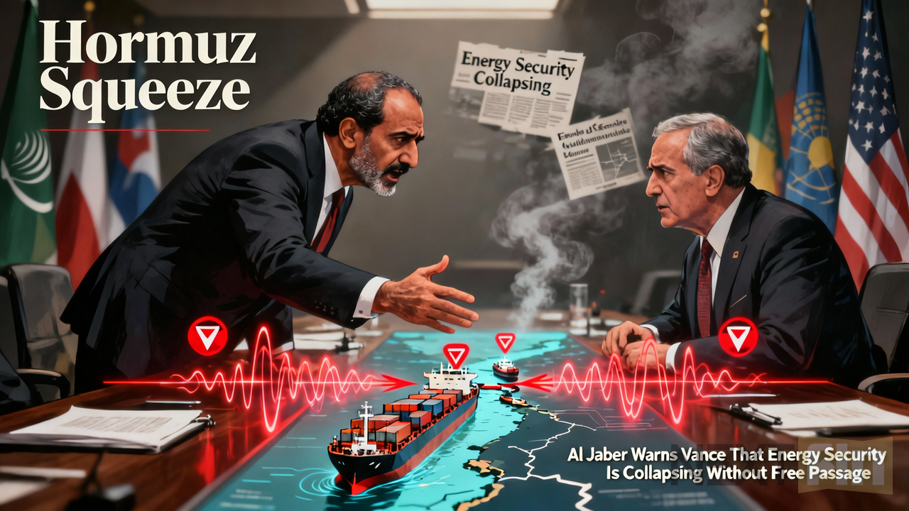 Hormuz Squeeze: Al Jaber Warns Vance That Energy Security Is Collapsing Without Free Passage