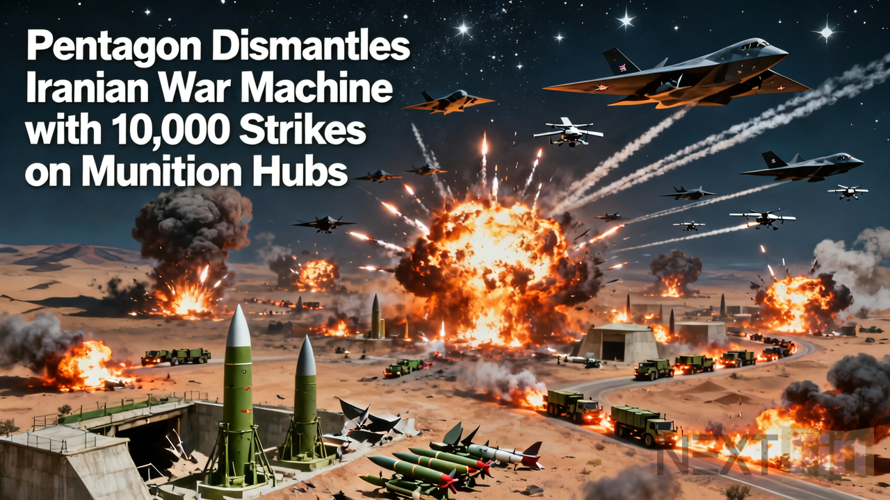 Pentagon Dismantles Iranian War Machine with 10,000 Strikes on Munition Hubs