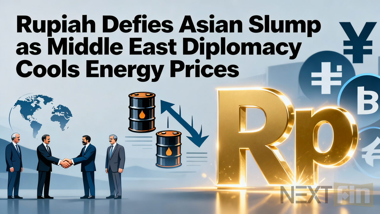 Rupiah Defies Asian Slump as Middle East Diplomacy Cools Energy Prices