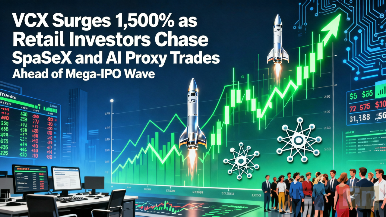 VCX Surges 1,500% as Retail Investors Chase SpaceX and AI Proxy Trades Ahead of Mega-IPO Wave