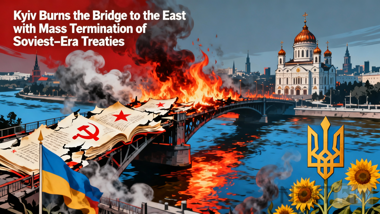 Kyiv Burns the Bridge to the East with Mass Termination of Soviet-Era Treaties
