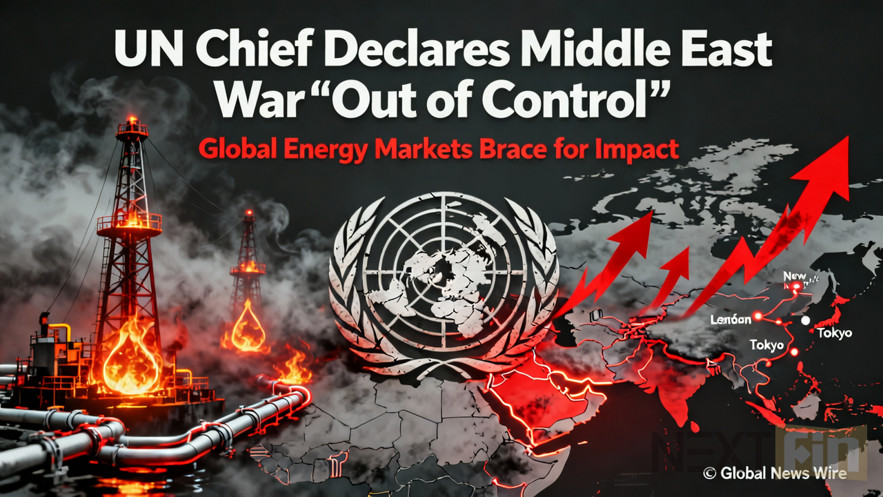 UN Chief Declares Middle East War 'Out of Control' as Global Energy Markets Brace for Impact