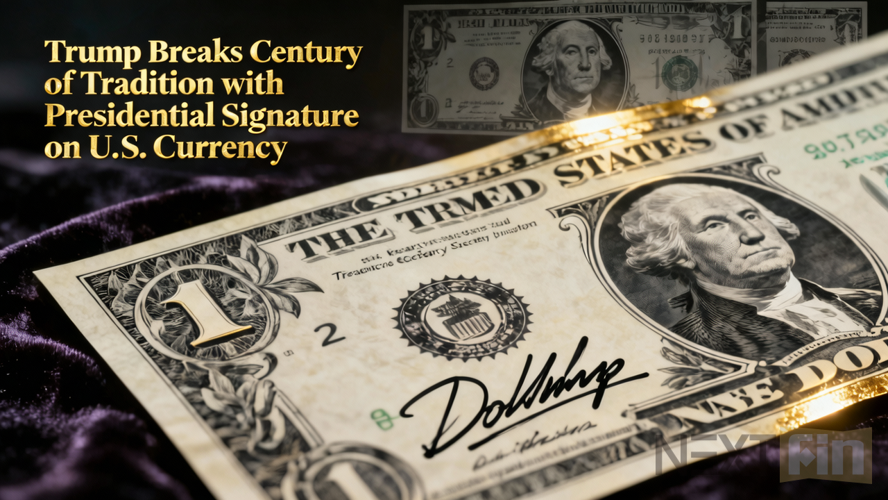 Trump Breaks Century of Tradition with Presidential Signature on U.S. Currency