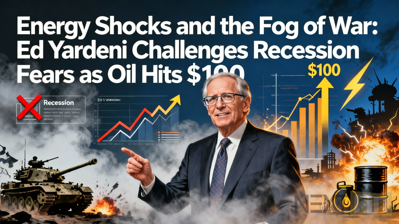 Energy Shocks and the Fog of War: Ed Yardeni Challenges Recession Fears as Oil Hits $100