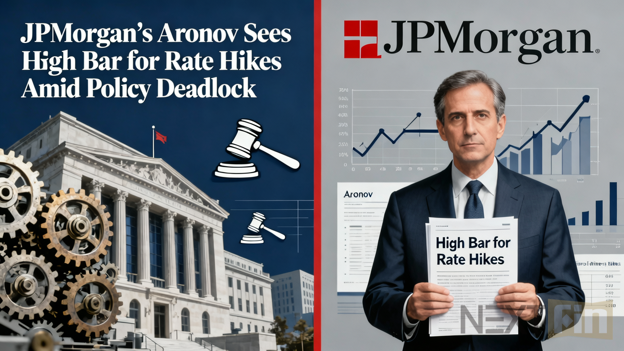 JPMorgan’s Aronov Sees High Bar for Fed Rate Hikes Amid Policy Deadlock
