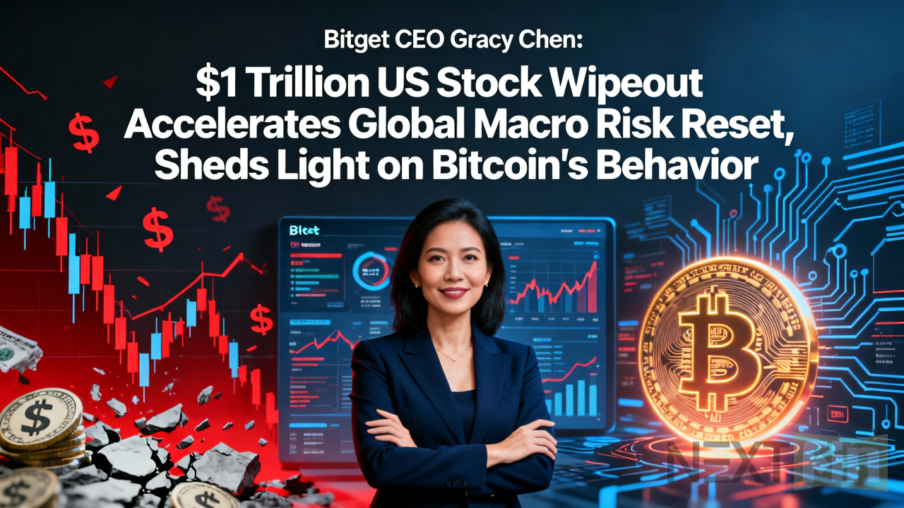 Bitget CEO Gracy Chen: $1 Trillion US Stock Wipeout Accelerates Global Macro Risk Reset, Sheds Light on Bitcoin's Behavior