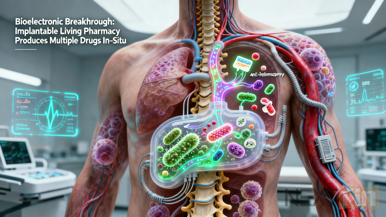Bioelectronic Breakthrough: Implantable Living Pharmacy Produces Multiple Drugs In-Situ