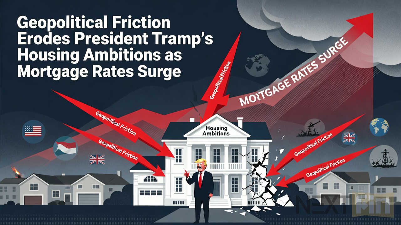 Geopolitical Friction Erodes President Trump’s Housing Ambitions as Mortgage Rates Surge