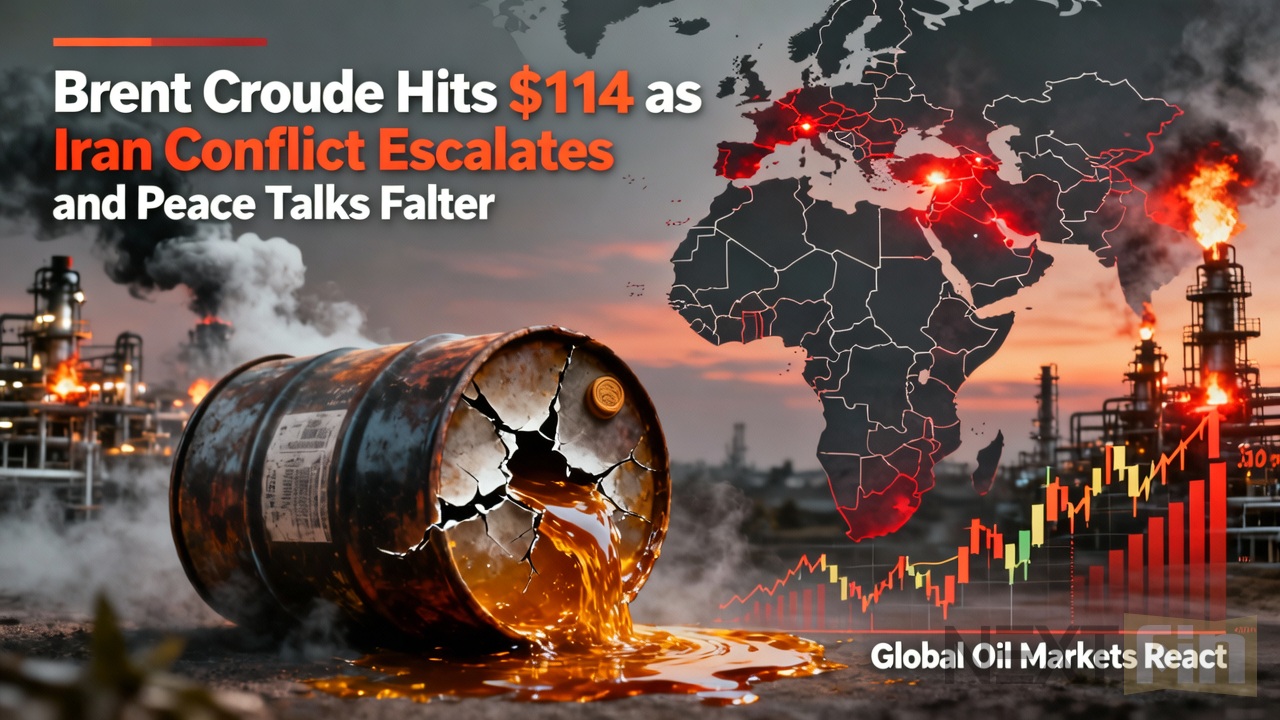 Brent Crude Hits $114 as Iran Conflict Escalates and Peace Talks Falter