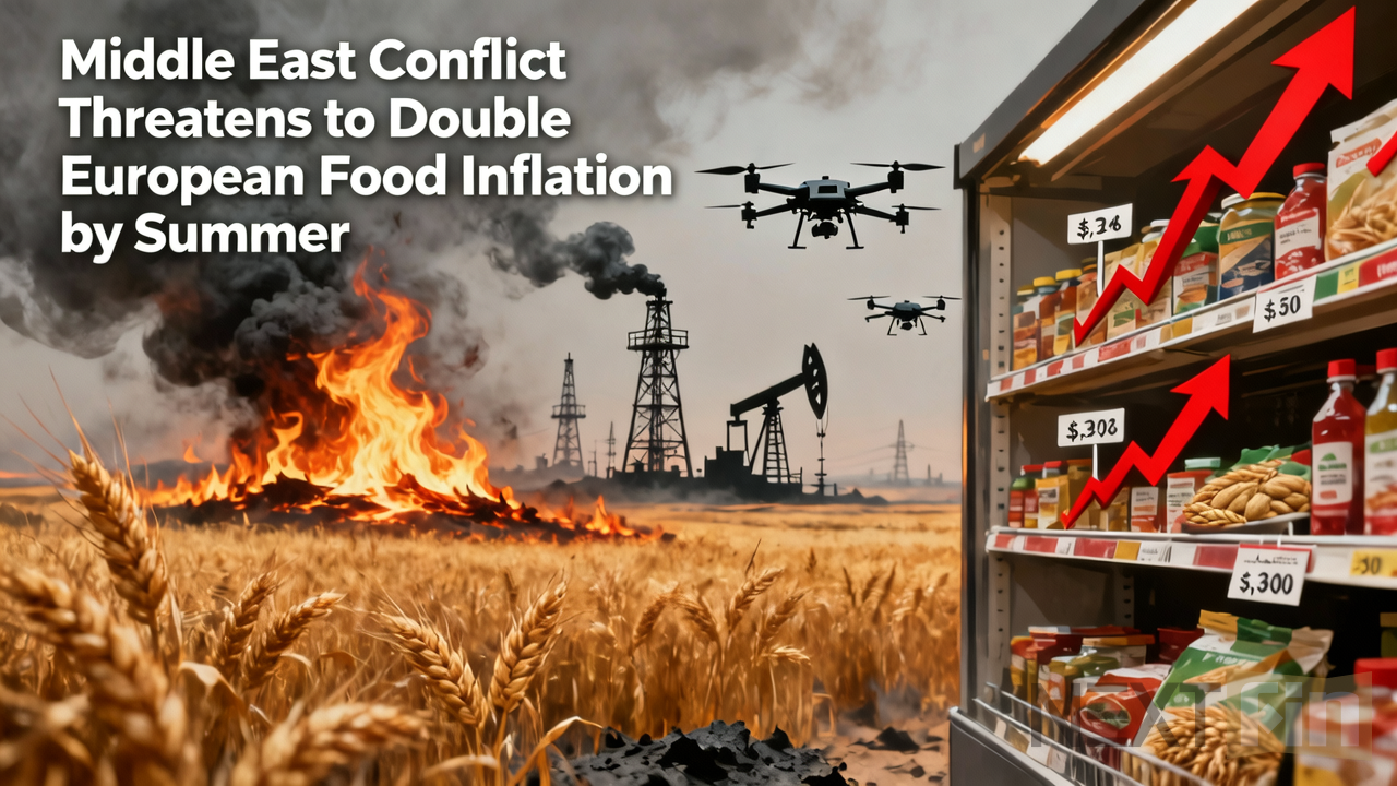 Middle East Conflict Threatens to Double European Food Inflation by Summer