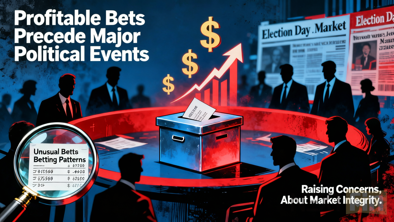 Profitable Bets Precede Major Political Events Raising Concerns About Market Integrity