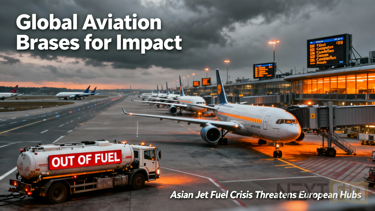 Global Aviation Braces for Impact as Asian Jet Fuel Crisis Threatens European Hubs