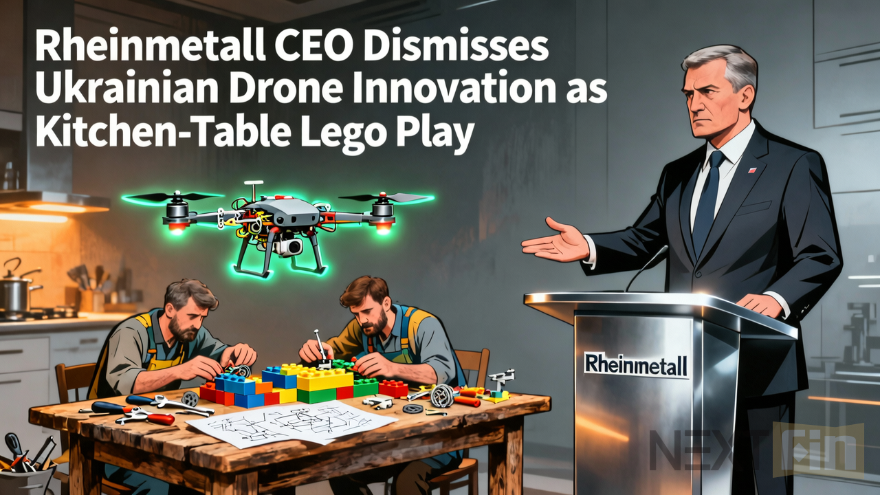 Rheinmetall CEO Dismisses Ukrainian Drone Innovation as Kitchen-Table Lego Play