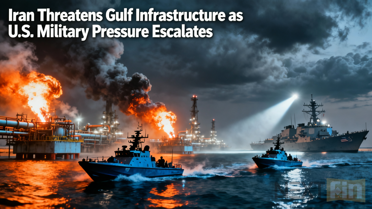 Iran Threatens Gulf Infrastructure as U.S. Military Pressure Escalates