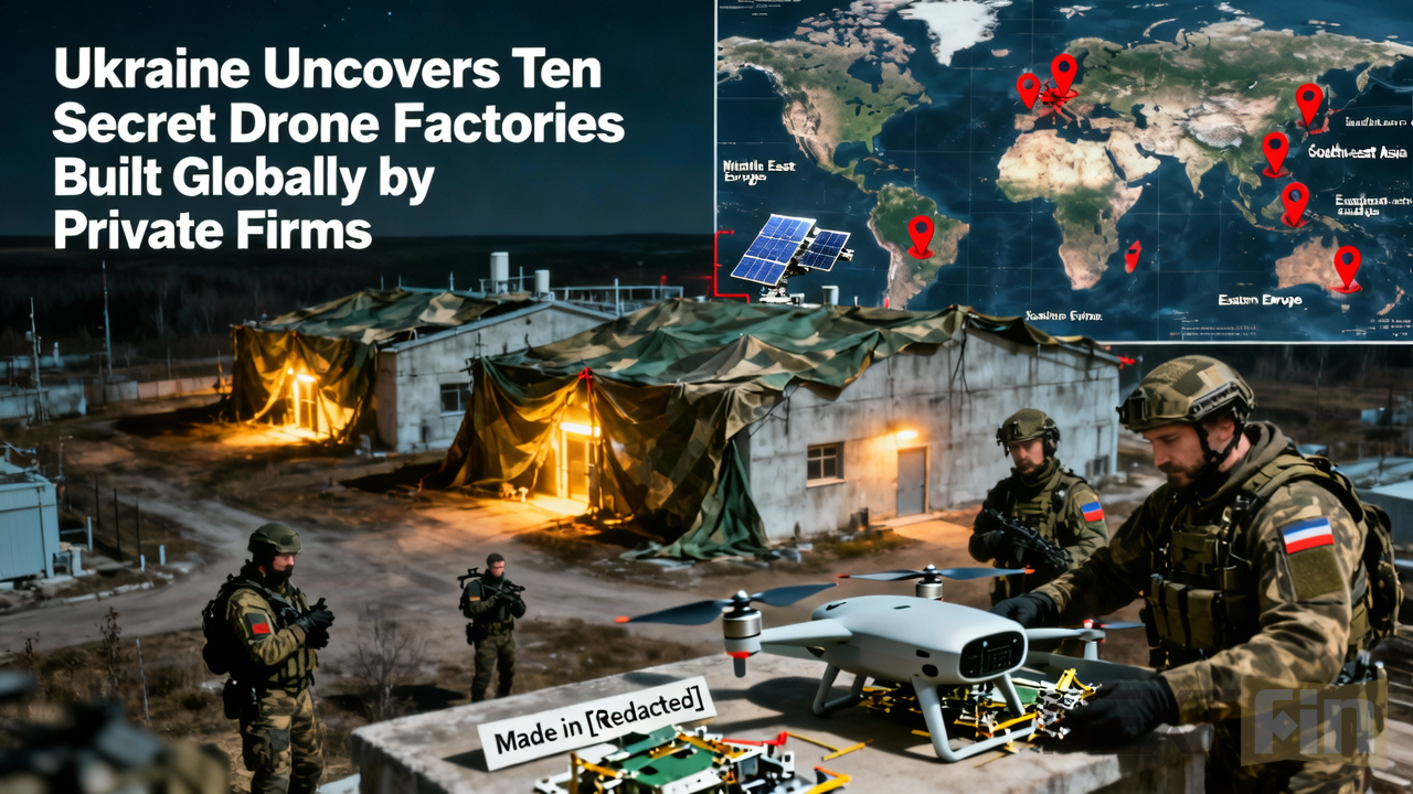 Ukraine Uncovers Ten Secret Drone Factories Built Globally by Private Firms